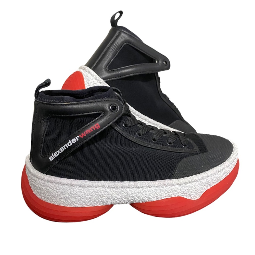 Alexander Wang Black A1 Chunky Hi Top Sneakers Shoes Women’s Size US 7 EUR 37